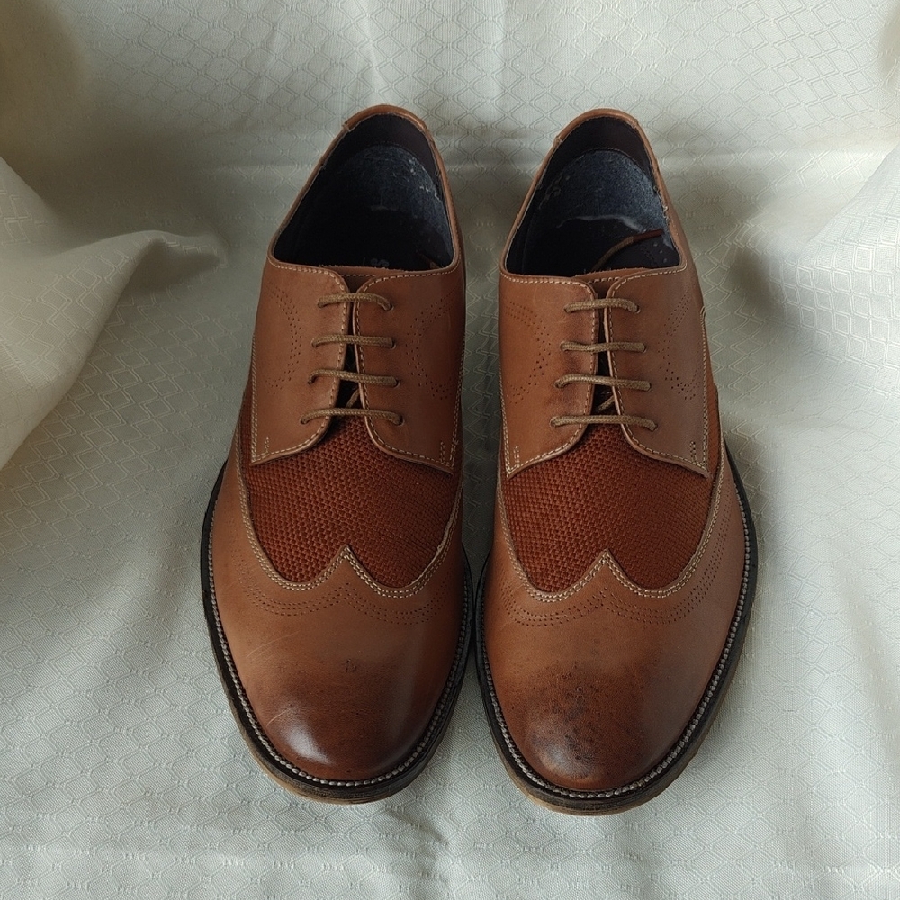 Men's Stacy Adams Brown Leather Dress Shoes